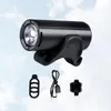 Cykelbelysning svart 350 lumen vattentät USB -laddningsbar MTB Front Light XPG LED -strålkastar Tillbehör2143210