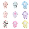 Bebê nascido bebê roupas infantil primavera outono romper para meninas jumpsuit meninos flanela 3 6 9 meses de macacões