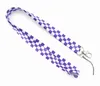 20pcs Grid Lanyard straps Keychain For Keys Badge ID Cell Phone Key Rings Neck Accessories
