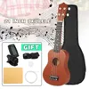 21 -calowy mini ukulele 4 struny ukulele kolorowe mini gitarowe muzyczne instrumenty edukacyjne zabawki dla dzieci Prezent Początkujący H9841150