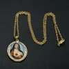 Collana di Gesù color oro Orecchini Set Catena con pendente a croce per le donne Matrimonio Sposa Gioielli cristiani Crocifisso