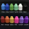 50 ml LDPE PET Juice Liquid Plastic Droper Bottle Tom Need Oil Burk Burk Container Lagring med färgglad barnsäker mössa