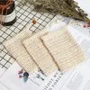 500pcs 9.5*14.5cm Cotton Linen Soap Bag Saver Mesh Scrubbers Beam Mouth Type Environmental Protection Handmade Pouch Foaming Net Bathing Bath