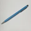 Factory metal ball point mobile phone screen dual function flat capacitance pen student school prize gift touch pen