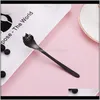 Spoons Flatware Kitchen, Dining Bar Home & Gardenstainless Steel Spoon Cartoon Stir Dessert Supplies Cute Cat Dog Hollowing Out Paw Coffee Sc