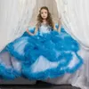 Kids' Party Wear Girls White Wedding Gowns Baby Princess Dress Children Ball Dresses Gown