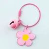 Chaîne mignonne pour filles et femmes, Kawaii, en forme de cœur et de fleurs, porte-clés pour sac cadeau, pendentif à breloques, accessoires de bijoux