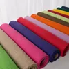 Roll Of 50cmX3meters Colorful Linen Natural Burlap Tight-Weave Jute Fabric For Wedding Party Diy Decor