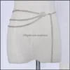 Autres bijoux de corps Stonefans Sexy couche gland alliage chaîne de taille pour les femmes cristal strass sous-vêtements string culotte ensemble livraison directe 2021