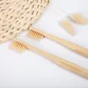 Bamboo Toothbrush Disposable Toothbrushes with Kraft Box Packing for Home or Hotel