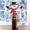 Christmas Decorations Wine Bottle Glass Holders Santa Claus Cover Snowman Dwarf Rack Festival For Home