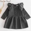 Baby Winter Girl Dress Princess Christmas Sweater Long Sleeve Clothes Spring Autumn Infant es 210611