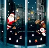 Kerstmisdecoratie Grote Sneeuwman Rendier Santa Claus Christmas-Tree Window Cursies Hangende Ornamenten Decal Winter Wonderland Kerstmis