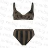 Womens Bikini Swimwear for Women Hot Brand Bathing Beachwear Summer Sexy Lady Suit Letter Flower Multiple Choices F6ih