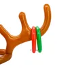 100pcs Funny Reindeer Antler Hat Ring Toss Christmas Holiday Party Game Supplies Children Kids Christmas Toys DH9470