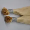 top quality keratin hair extensions color 60 light blonde 1g strand 100g 100 remy pre bonded humanhair flat tip