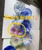 Moroccan Colorful Blown Glass Wall Lamp Art Plates Arts for el Decoration265N