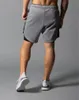 Pantaloncini da corsa da uomo 2020 Pantaloncini sportivi 2 in 1 Pantaloncini da jogging maschili a doppio ponte ad asciugatura rapida