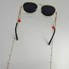 Sonnenbrillenrahmen Frauen Brillenkette Kunststoffperle Herzfarbe Kristall Charm Brillenhalter Lesebrillenhalter Riemenmaske Hängende Rop