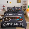 Gamepad مجموعة مفروشات للبنين الحديثة gamer comforter غطاء فيديو لعبة لحاف الاطفال ملونة أزرار عمل المطبوعة 210615