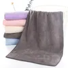Towel 1PC Super Soft Coral Fleece Plaid Face Towels Beach Luxury High Quality Bathroom Bath 34*76cm Serviette
