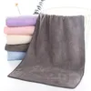 Handdoek 1pc Super Soft Coral Fleece Plaid Face Handdoeken Strand Luxe Hoogwaardige Badkamer Bad 34 * 76cm Serviette