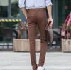 Erkekler Pantolon 2022 Mens İnce Uygun Çok Çözden Çözük Pantolon İnce Yüksek Elastik P38