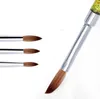 Fashional hot Nail Brushes Acrylic Art Brush #8 10 12 14 UV Gel Carving Pen Liquid Powder DIY Drawing Glitter Handle nail painting brush