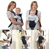 Mochilas transportadoras lança meses multifuncionais dianteiro transportador de bebê confortável sling backpack bolsa embrulhada na segurança ajustável