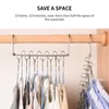 Appendini Rack Home Organizer 6Pcs Magic Cloth Space Abbigliamento Organizzatori Armadio Armadio Strumento Viaggi Salva vestiti