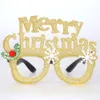 Lunettes de Noël Cadre Verre PC Flanelle Cosplay Fête Ornement De Noël Cadeaux WY1427Q