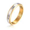 Klaster Pierścienie Klasyczne 925 Srebrny elegancki Forever Love Finger 6 7 8 9 10 Woman Male 18k Gold Lovers Prezent biżuterii