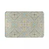 Tapis Gypsy Floral Dans Des Neutres Doux Gris Jaune Bohème Paillasson Moderne Chambre Entrée Tapis De Sol Tapis De Porte Tapis Antidérapant