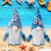 Festival fête océan debout lapin Gnome à la main poupée vacances sans visage poupées décorations chambre bureau classement poste décor