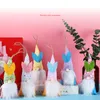 6 pezzi/set fatti a mano gnomi pasquali ornamento colorato nano appeso per la decorazione dell'albero bomboniere per bambini festa di primavera