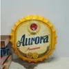 Corona Extra Vintage cartel de chapa redondo diseño de tapa de botella tapa de cerveza Beer Metal bar poster artesanía de metal para el hogar bar restaurante café DAA243