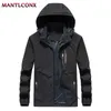 MANTLCONX Summer Outdoor Sun Protection Veste à capuche respirante Manteau à séchage rapide Hommes Sports Tactique Printemps 210811