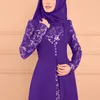 Повседневные платья женщины мусульманское платье полная обложка молитва кафтан арабский джилбаб абая исламская кружева шить Dresshijab Vestido халат Musulman R5