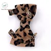 Collari per cani Guinzagli Imbracatura leopardata con papillon e guinzaglio di base Forniture per animali domestici con fibbia regolabile