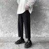 Privathinker Lato jedwabny odczuć długie proste spodnie mężczyźni streetwear fajne światło elastyczne spodnie talii mężczyzny Clothe 210715