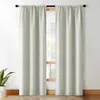 LISM Modern Blackout Cortina de Cortina Cor Sólida Cortina de Luxo para sala de estar Bedroom Cortinas Janela Tratamento Decorativo Drape 210712