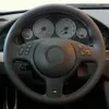 Anti-slip Black Suede Car Steering Wheel Cover For BMW M Sport 3 Series E46 330i 330Ci 5 Series E39 540i 525i 530i M3 M5