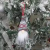 Natale Babbo Natale Gnomo senza volto Albero di Natale Ornamenti da appendere Decorazione per feste a casa 4961