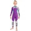 Swim Wear Kids Diving Suit Neoprene One Piece Long Sleeves UV Protection Swimwear Wetsuit Swimsuit Children Boys Girls