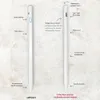 Pennor uppgraderad stylus med Palm Rejection Tilt Sensor Apple Pencil 2 1 för (2018-2021) iPad Pro 11 12.9air 3 4