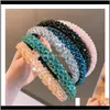 Other Drop Delivery 2021 Crystal Headband Women Girls Luxury Shiny Headbands Fashion Handmade Band Diamond Hoop Hair Aessories Hairband Jewel