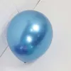 Ballons en Latex en métal bleu or, 15 pièces, décorations de fête d'anniversaire pour enfants, ballon chromé avec confettis, décoration de mariage