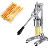 12 fori Super Long French Fries Maker Machine Purè di patate Estrusori Manuale French Fries Squeezer per Householde Commercial