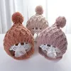 INS Korean Australia Winter Baby Woolen Hat Beanies Solid Color Windproof Thickened Cap for 3-24 Month 3301 Q2