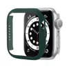 Tempererat glasfodral för Apple Watch Series 7 41mm 45mm 44mm 42mm 40mm 38mm Skärmskyddsram Stötfångare Iwatch 6 5 Fullt omslagsfall